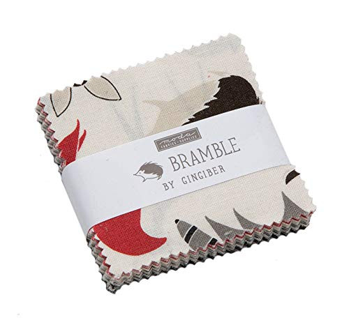 Bramble Mini Charm Pack by Gingiber 42-2-5 Inch Precut Fabric Quilt Squares