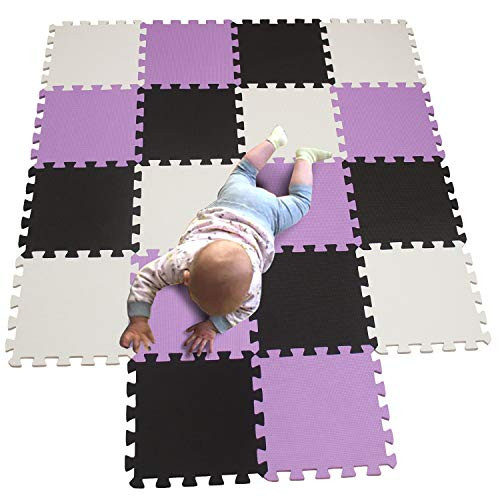 MQIAOHAM Children Puzzle mat Play mat Squares Play mat Tiles Baby mats for Floor Puzzle mat Soft Play mats Girl playmat Carpet Interlocking Foam Floor