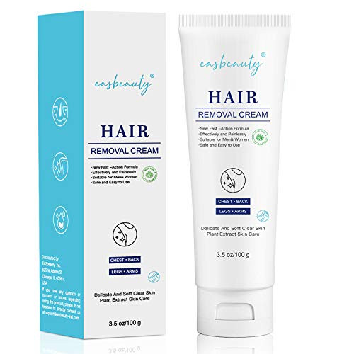 easbeauty Hair Removal Cream-Skin Friendly Painless Flawless Depilatory Cream for Sensitive Skin - Fast Effective Hair Remover Body Cream for Underarm