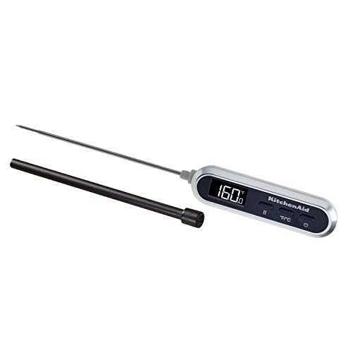 KitchenAid Rapid Response Digital Thermometer  TEMPERATURE RANGE -4F to 482F--20C to 250C  Black