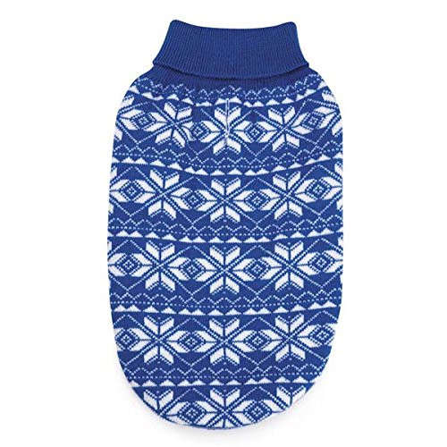 East Side Collection Holiday Snowflake Sweater  Medium  Red