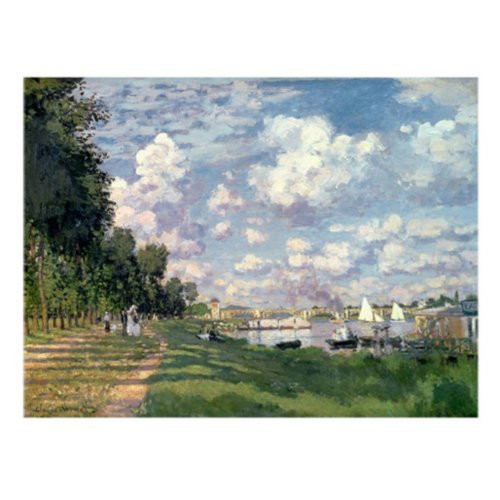 Trademark Fine Art The Marina at Argenteuil 1872 by Claude Monet, 24x32-Inch Canvas Wall Art