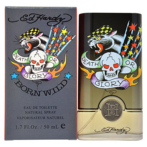 Ed Hardy Born Wild Eau De Toilette Spray Men by Christian Audigier  1-7 Ounce