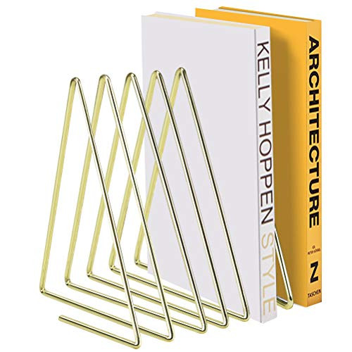 Weiai File Folder Rack Metal Magazine Holder  File Sorter Elastic Telescopic 7 Sections Triangle Wire Book Organizer Stand for Desk