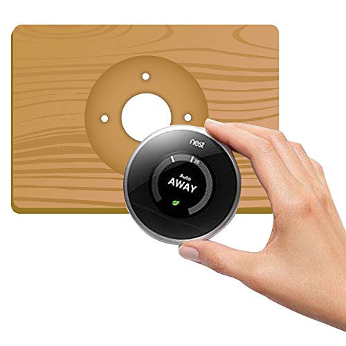 Nest Thermostat Wall Plate  6 Inch  Bamboo Plate  Fits Generation 1  2  3  E Nests