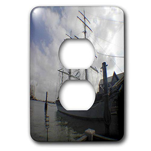 3dRose lsp-11890-6 Elissa  Tall Ship 2 Plug Outlet Cover