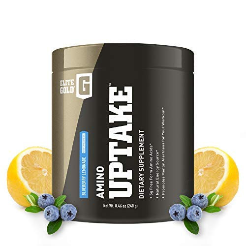 Complete Nutrition Elite Gold Amino Uptake  Blueberry Lemonade  Amino Acid Supplement  Increase Energy  Support Muscle Recovery  Beta Alanine  L Citru