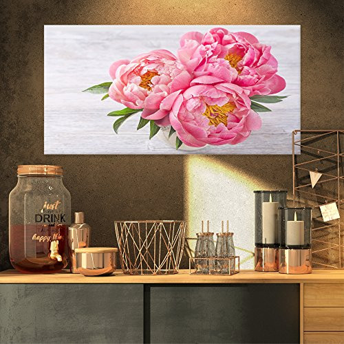 Design Art PT14196-32-16 Bunch of Peony Flowers In Vase Floral on Canvas Art Wall Photgraphy Artwork Print Design Art PT14196-32-16 Bunch of Peony Flowers In Vase Floral on Canvas Art Wall Photgraphy Artwork Print
