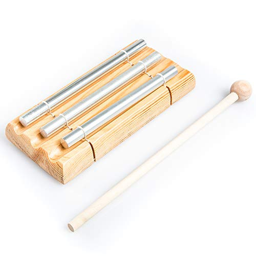 YZNlife Meditation Trio Chime Three Tone Solo Percussion Instrument for Prayer Yoga Eastern Energy Chime for Meditation and Kids Musical Toy Percuss YZNlife Meditation Trio Chime Three Tone Solo Percussion Instrument for Prayer Yoga Eastern Energy Chime for Meditation and Kids Musical Toy Percuss