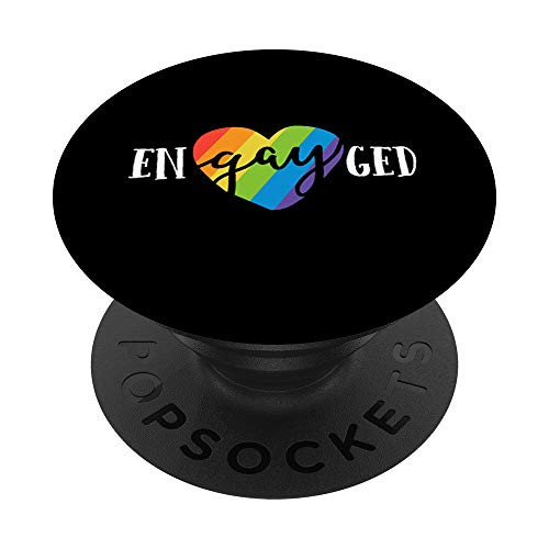 Engayged LGBT Pride Engaged Gay Bridesmaid Wedding Lesbian PopSockets Grip and Stand for Phones and Tablets Engayged LGBT Pride Engaged Gay Bridesmaid Wedding Lesbian PopSockets Grip and Stand for Phones and Tablets