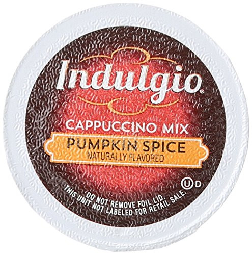 Indulgio Cappuccino  Pumpkin Spice  12-Count Single Serve Cup for Keurig K-Cup Brewers