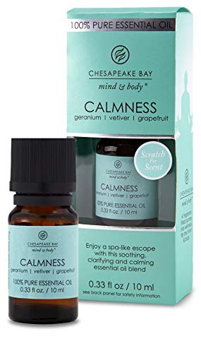 Chesapeake Bay Candle 100 Pure Essential Diffuser Oil  10-Milliliter  Calmness -Geranium Vetiver Grapefruit-