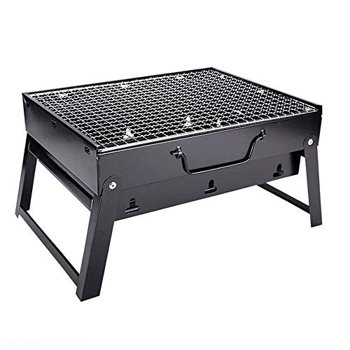 CYTBP Household Folding Charcoal Barbecue Grill BBQ Portable Barbecue Grill  Outdoor Stainless Steel Tabletop Barbecue Grill for Picnic Garden Patio C