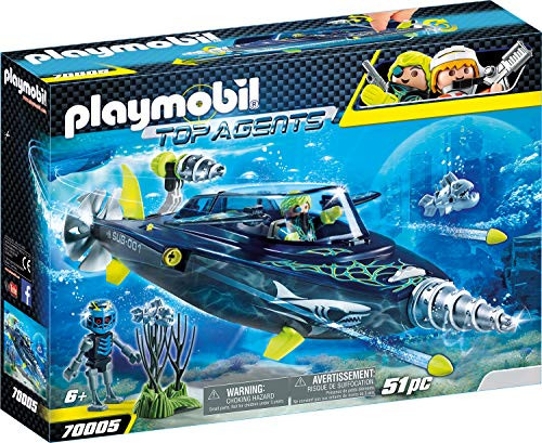 PM Playmobil Team Shark Drill Destroyer Top Agents