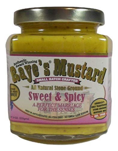 Rayes Mustard  Mustard Sweet And Spicy  9 Ounce
