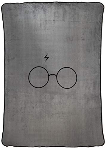 Jay Franco Harry Potter Always Plush Blanket  Gray