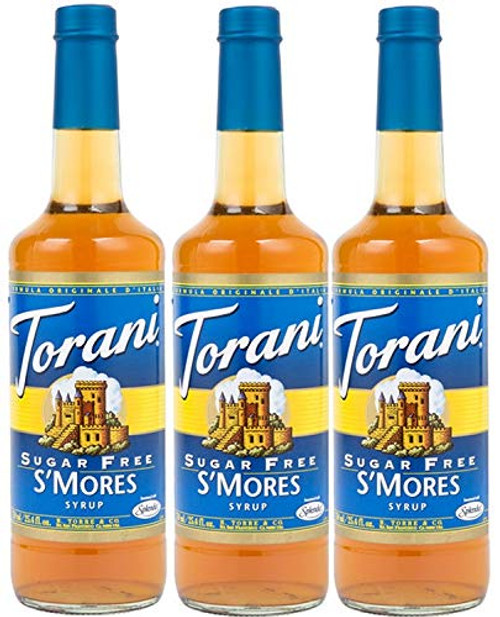 Torani Sugar Free Smores Flavoring Syrup - 750 ml -3 pack- Torani Sugar Free Smores Flavoring Syrup - 750 ml -3 pack-