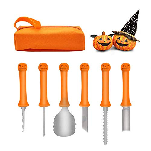 Halloween Pumpkin Carving Kit Professional Heavy Duty Stainless Carving Set for Halloween Decoration Jack-O-Lanterns Pumpkin Carving Set with Carryi Halloween Pumpkin Carving Kit Professional Heavy Duty Stainless Carving Set for Halloween Decoration Jack-O-Lanterns Pumpkin Carving Set with Carryi