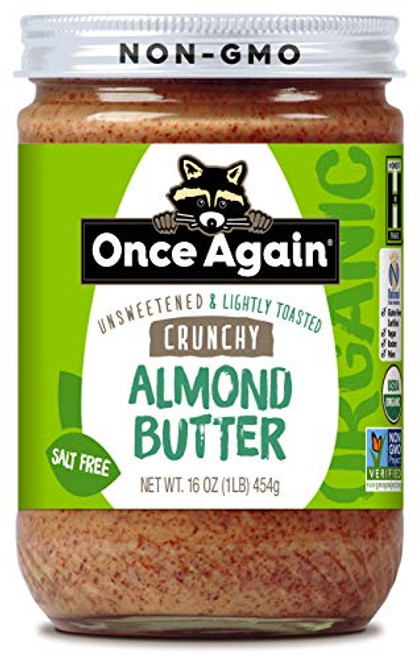 Once Again Organic Almond Butter Crunchy 16 oz Once Again Organic Almond Butter Crunchy 16 oz