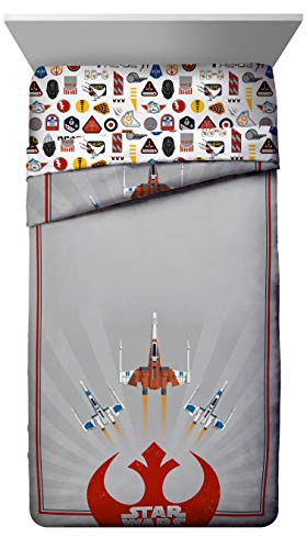 Jay Franco Star Wars Fly Boy Twin Comforter  Grey