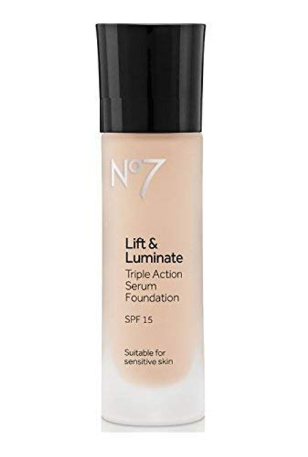 No7 Lift and Luminate TRIPLE ACTION Serum Foundation - Wheat