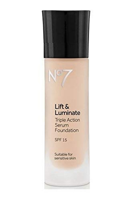 No7 Lift and Luminate TRIPLE ACTION Serum Foundation - Deeply Beige