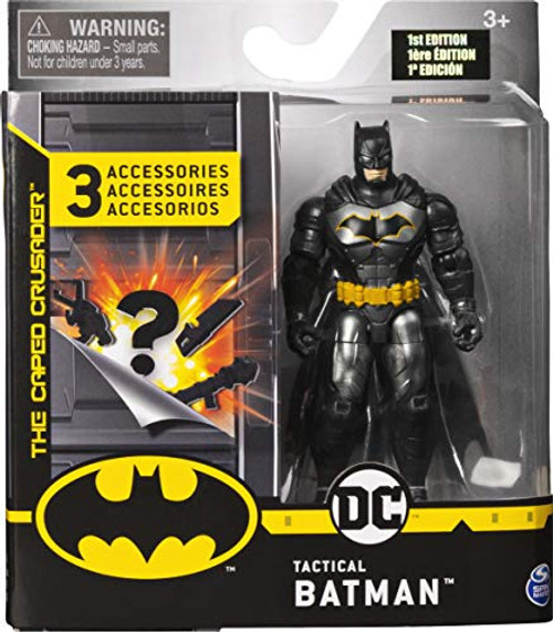 BATMAN 6056744 4-Inch Rebirth Tactical Action Figure with 3 Mystery Accessories Mission 1 Multicolour BATMAN 6056744 4-Inch Rebirth Tactical Action Figure with 3 Mystery Accessories Mission 1 Multicolour