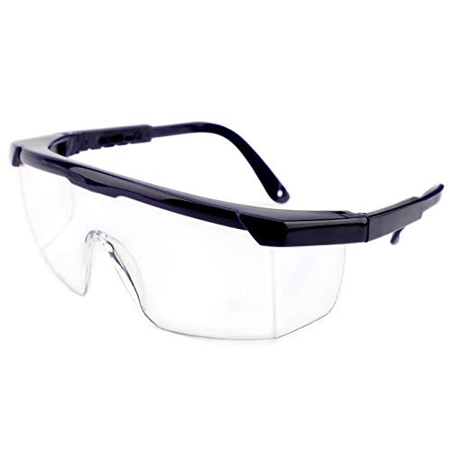 Epioneer Safety Goggles Protective Eyewear Goggles  Anti-fog-Anti-Scratch Safety  Adjustable Wide-Vision Protective Glasses Blue