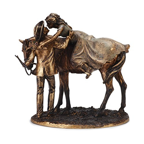 Big Sky Carvers B5220024 Prairie Rose Western Wedding Cake Topper, Multicolor