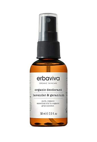 erbaviva Organic Deodorant  Lavender and Geranium  2 Fl Oz