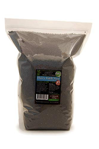 Hairy Vetch Legume Seed by Eretz -10lb- - Choose Size Willamette Valley  Oregon Grown  Non-GMO  No Fillers  No Coatings  No Weed Seeds-