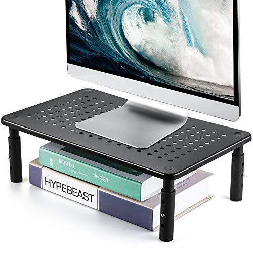 Mejerca Monitor Stand Riser Desk Organizer 3 Height Adjustable Vented Metal Monitor Stand for Laptop Computer iMac Pc Printer Ergonomic Monitor R Mejerca Monitor Stand Riser Desk Organizer 3 Height Adjustable Vented Metal Monitor Stand for Laptop Computer iMac Pc Printer Ergonomic Monitor R