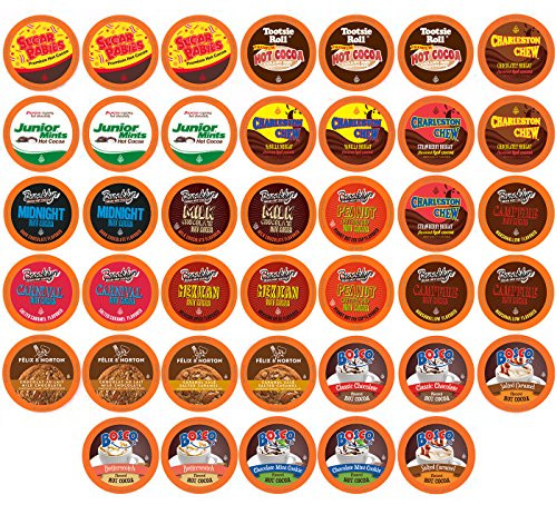 Two Rivers Chocolate Hot Cocoa Single-Cup Sampler Pack for Keurig K-Cup Brewers, 100 Count