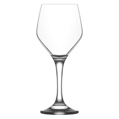 Vikko Small Wine Glasses  8-75 Ounce - Perfect for Parties  Weddings  and Everyday  Thick and Durable Construction  Set of 6 Dishwasher Safe Wine Gl