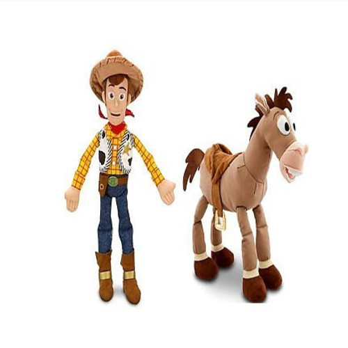 Woody and Bullseye Set 18" Toy Story Disney/Pixar Exclusive Deluxe Plush Figures Woody and Bullseye Set 18" Toy Story Disney/Pixar Exclusive Deluxe Plush Figures