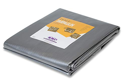 Heavy Duty Silver Poly Tarp (12' x 25')