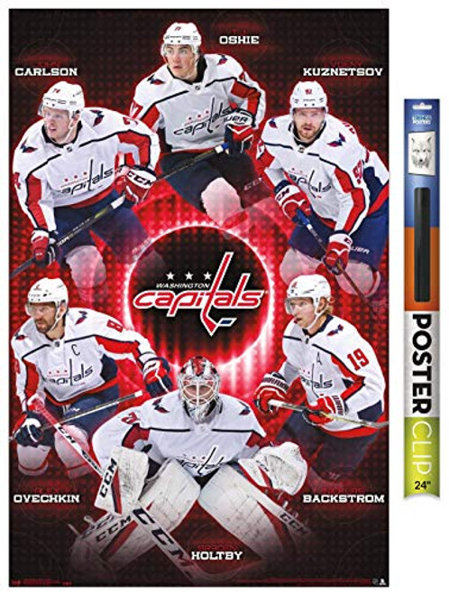 Trends International NHL Washington Capitals - Team 17 Wall Poster 22-375 x 34 Poster and Clip Bundle Trends International NHL Washington Capitals - Team 17 Wall Poster 22-375 x 34 Poster and Clip Bundle