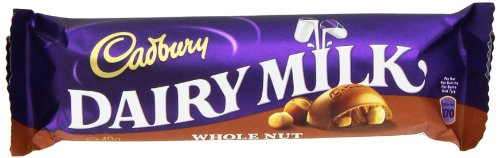Cadbury Whole Nut  1-73-Ounce Bars -Pack of 12-