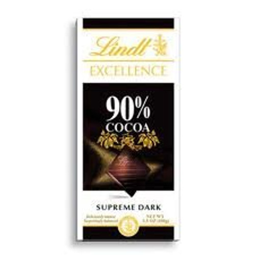 Lindt Excellence Bar -Dark Chocolate 90 Cocoa- - Pack of 4