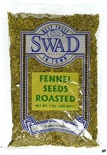 Great Bazaar Swad Roast Fennel Seeds  7 Ounce