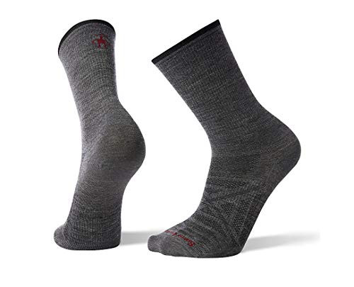 Smartwool PhD Outdoor Ultra Light Crew Medium Gray LG -Mens Shoe 9-11-5-