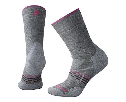 Smartwool PhD Outdoor Medium Crew Medium Gray LG -Womens Shoe 10-12-5-
