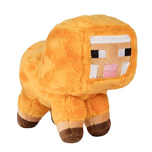 JINX Minecraft MineFaire Baby Sheep Plush Stuffed Toy  Orange  7 Tall