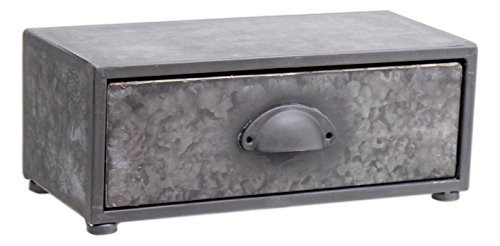 Park Hill 12.5" x 5" Antique Style Galvanized Metal Drawer Box