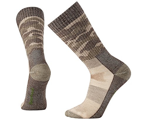 Smartwool Hunt Medium Camo Crew Fossil Medium -Mens Shoe 6-8-5  Womens Shoe 7-9-5-