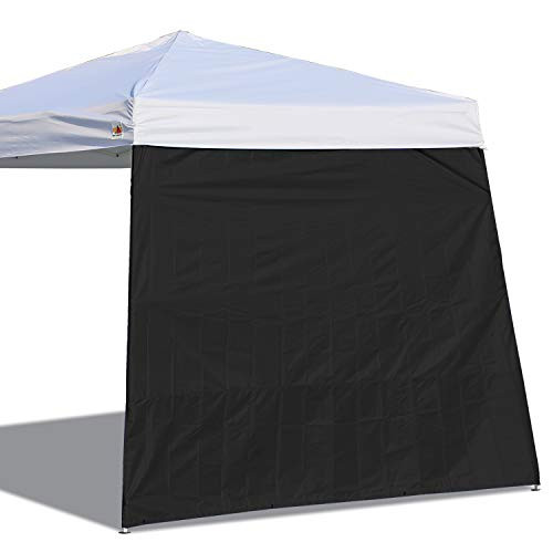 ABCCANOPY Canopy Side Wall for 10x 10 Slant Leg Canopy Tent  1 Pack Sidewall Only  Black
