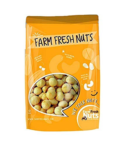 Raw Macadamia Nuts Unsalted - Jumbo Natural Macadamias - Compares to Organic Macadamia Nuts - Great Quality - Super Crunchy -1 Lb-- By Farm Fresh Nuts