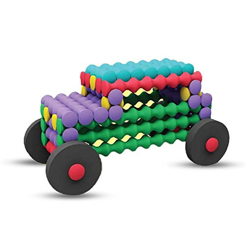 Fdit Toy Bricks for Children Adults Building Block DIY Model Parts Plastic Sticks Building Blocks Educational Toy-80PCS-