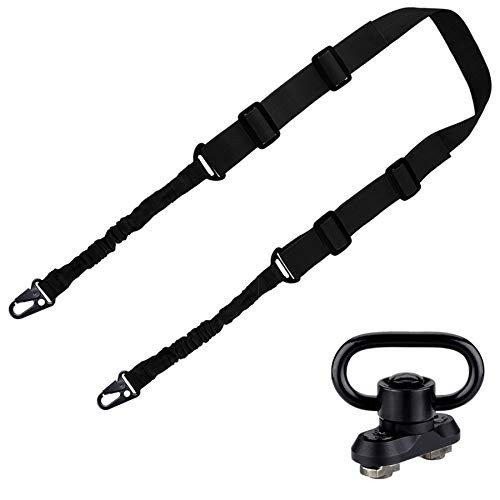 BOOSTEADY 2 Point Rifle Sling with QD Sling Mount for Mlok  Two Point Rifle Sling Gun Sling with QD Sling Mount