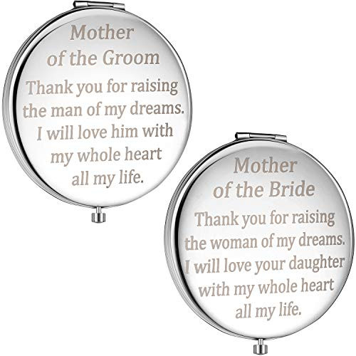 2 Pieces Mother of The Bride Mirror Gifts from Groom and Mother of The Groom Gifts from Bride Wedding Keepsake Gift from Son-in-Law and Daughter-in-L 2 Pieces Mother of The Bride Mirror Gifts from Groom and Mother of The Groom Gifts from Bride Wedding Keepsake Gift from Son-in-Law and Daughter-in-L